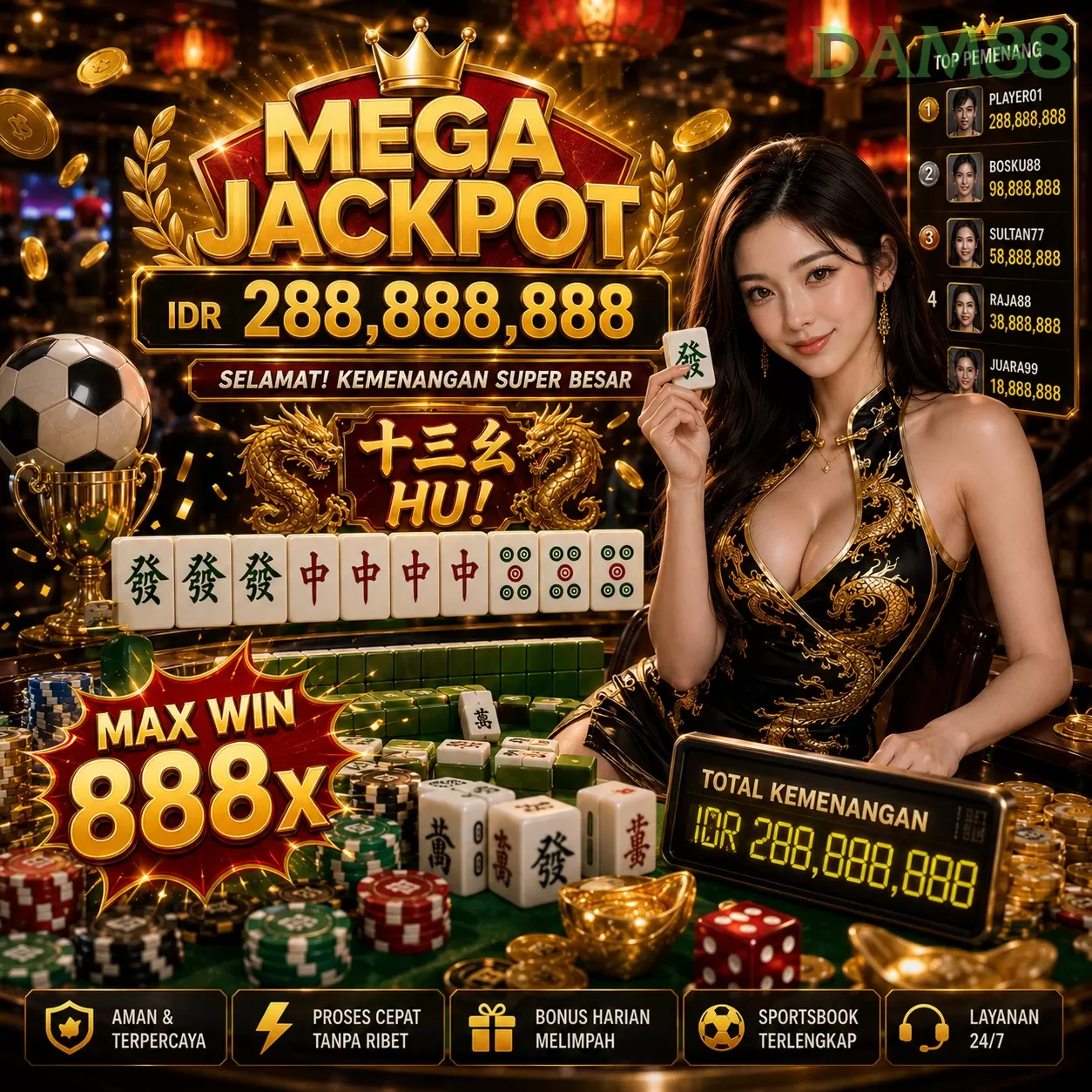 Login dam88 Sekarang Bonus Melimpah
