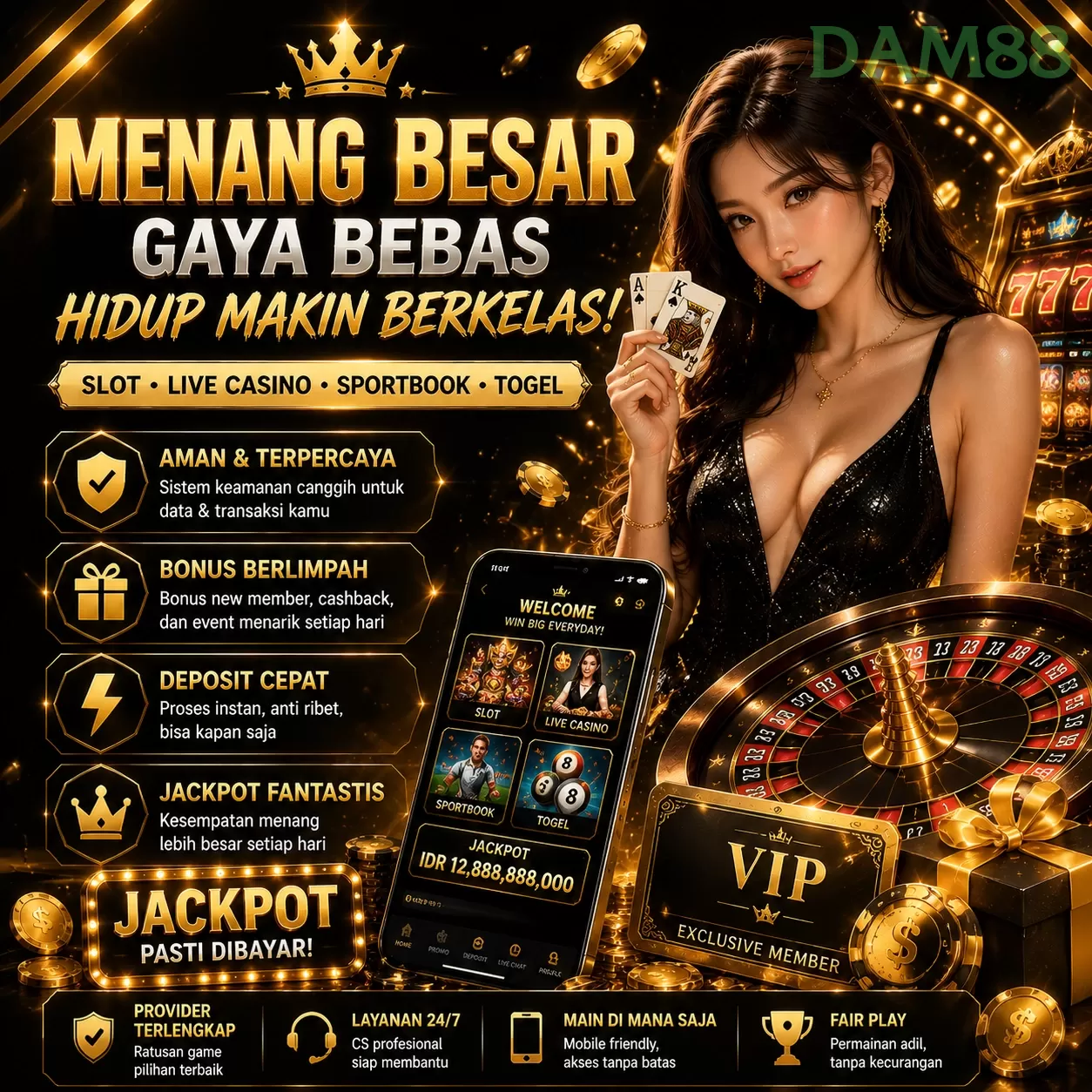 BONUS GARANSI KEKALAHAN SALDO KEMBALI 100_ promotion image